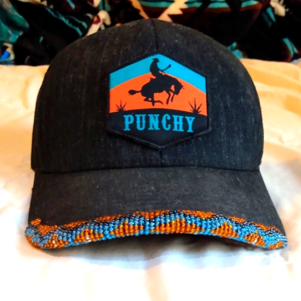 Hooey Beaded Hat New